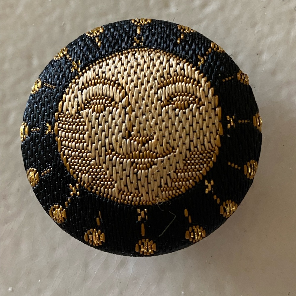 Fabric Moon Button Cover